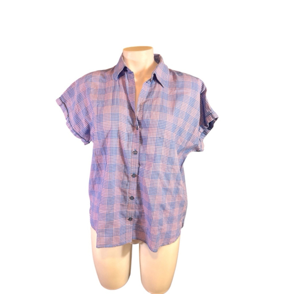 Women's Patagonia a/c shirt, Size S, Blue Pink - Picture 1 of 3